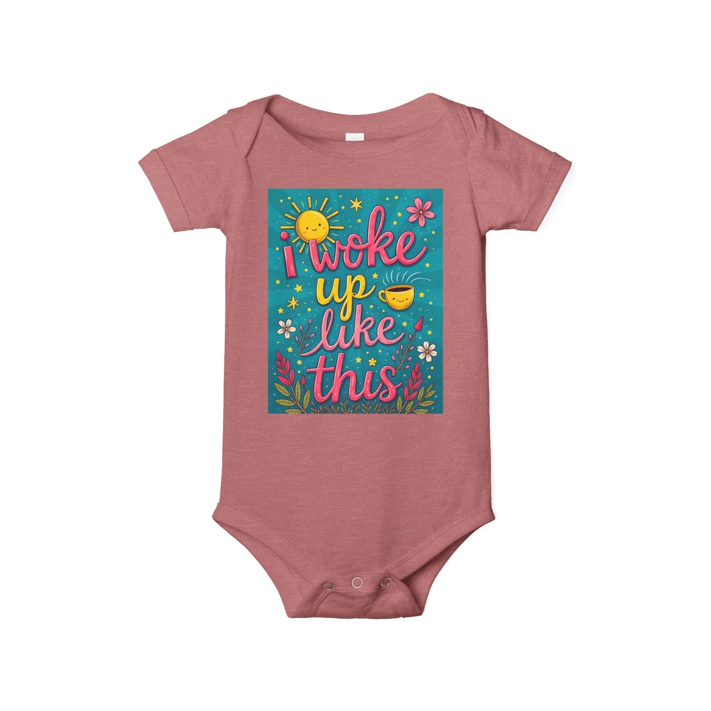 I Woke Up Like This Infant Jersey One Piece - Cute Baby Bodysuit for Everyday Wear