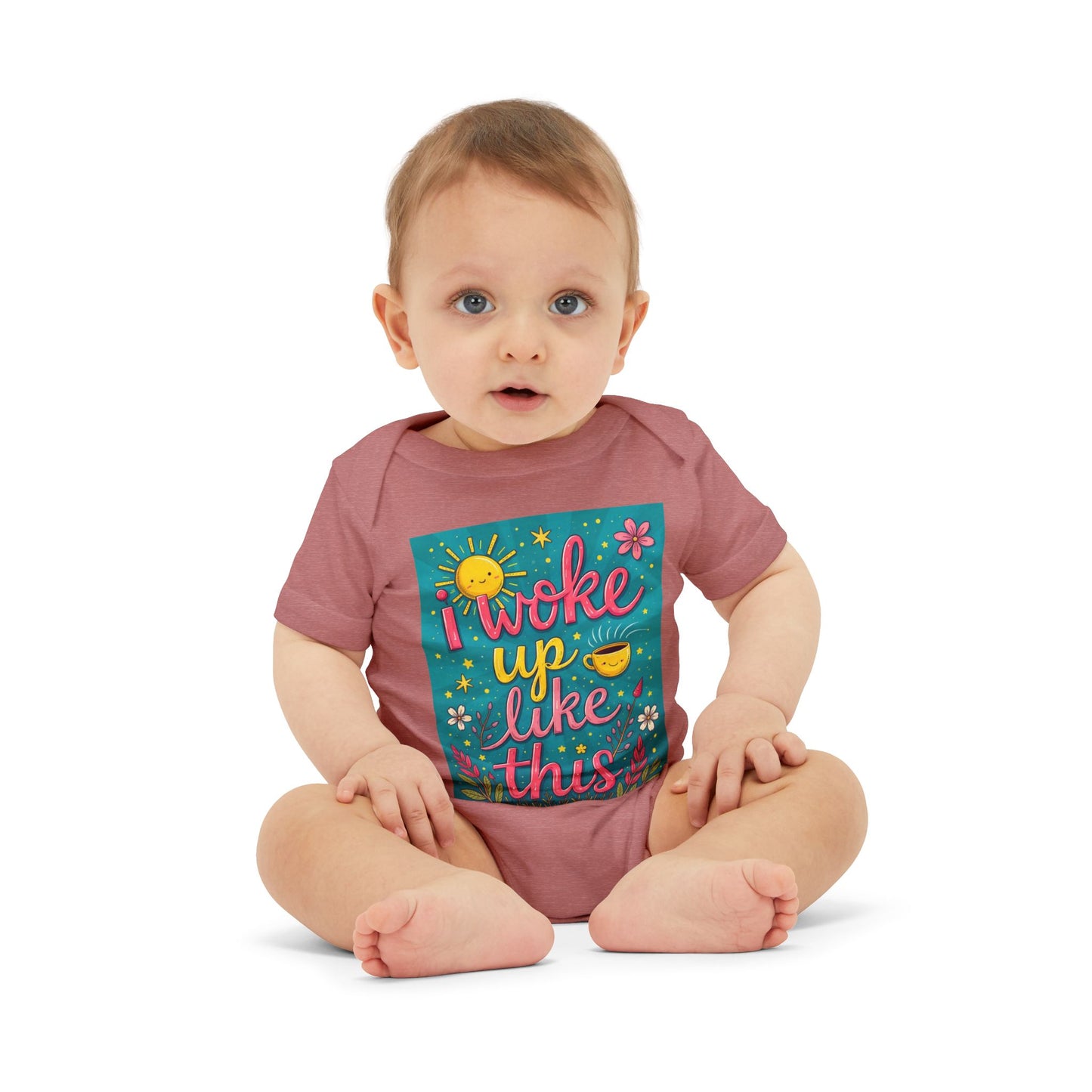 I Woke Up Like This Infant Jersey One Piece - Cute Baby Bodysuit for Everyday Wear