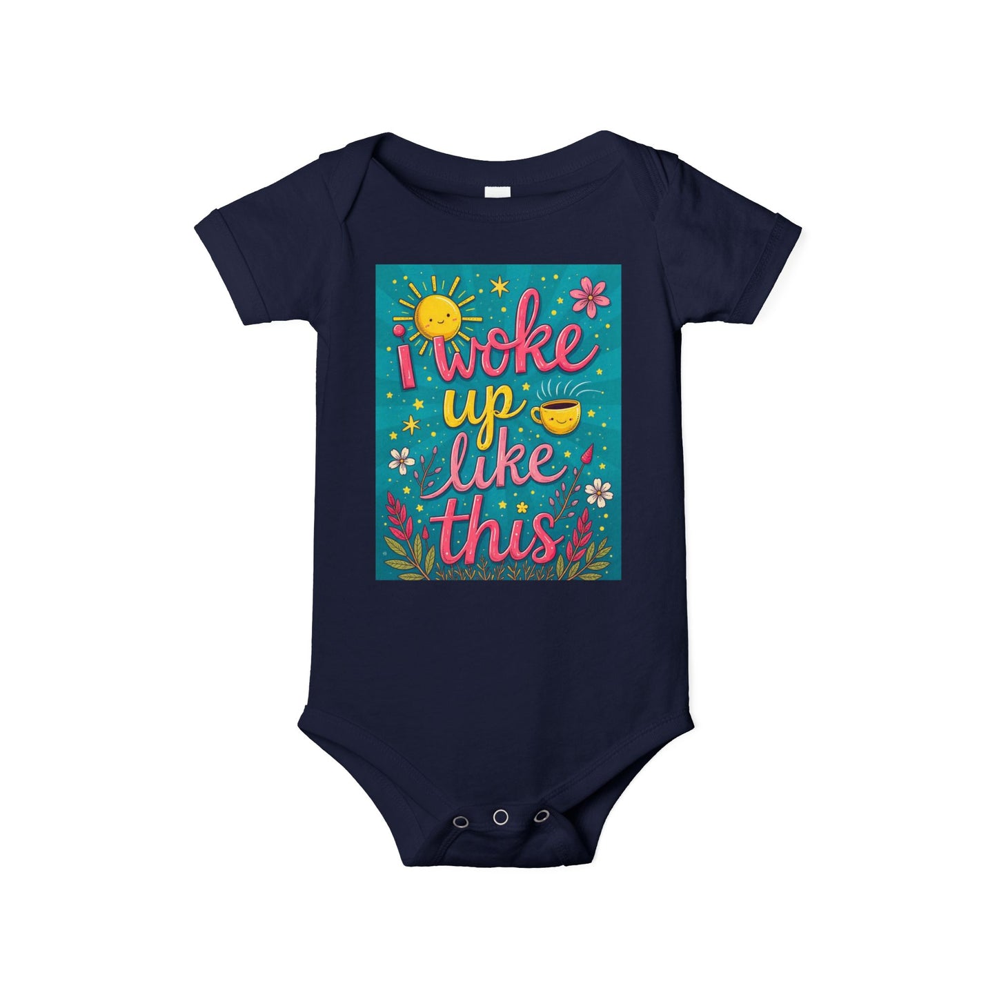 I Woke Up Like This Infant Jersey One Piece - Cute Baby Bodysuit for Everyday Wear