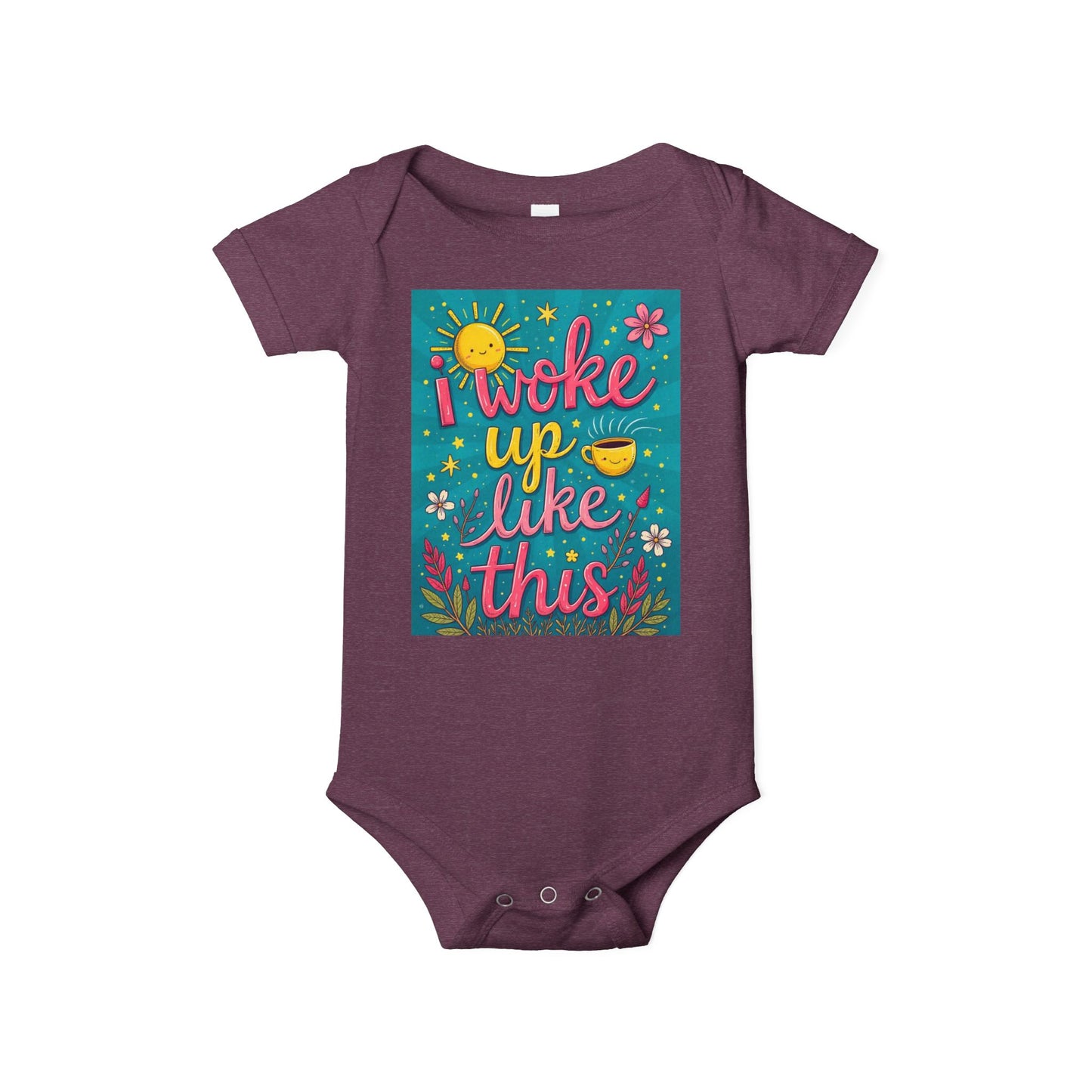 I Woke Up Like This Infant Jersey One Piece - Cute Baby Bodysuit for Everyday Wear