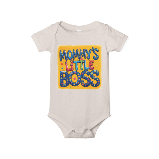 Mommy's Little Boss Infant Jersey One Piece - Cute Baby Bodysuit for Newborns