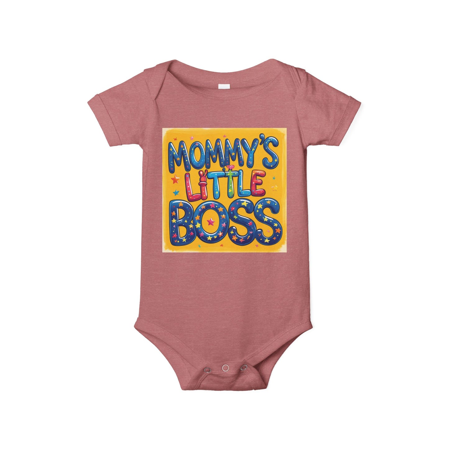 Mommy's Little Boss Infant Jersey One Piece - Cute Baby Bodysuit for Newborns